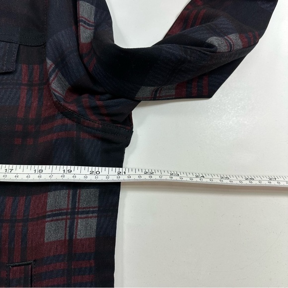 Tommy Hilfiger Jacket Womens Large Plaid Trucker Button Front Preppy Casual - Picture 7 of 9